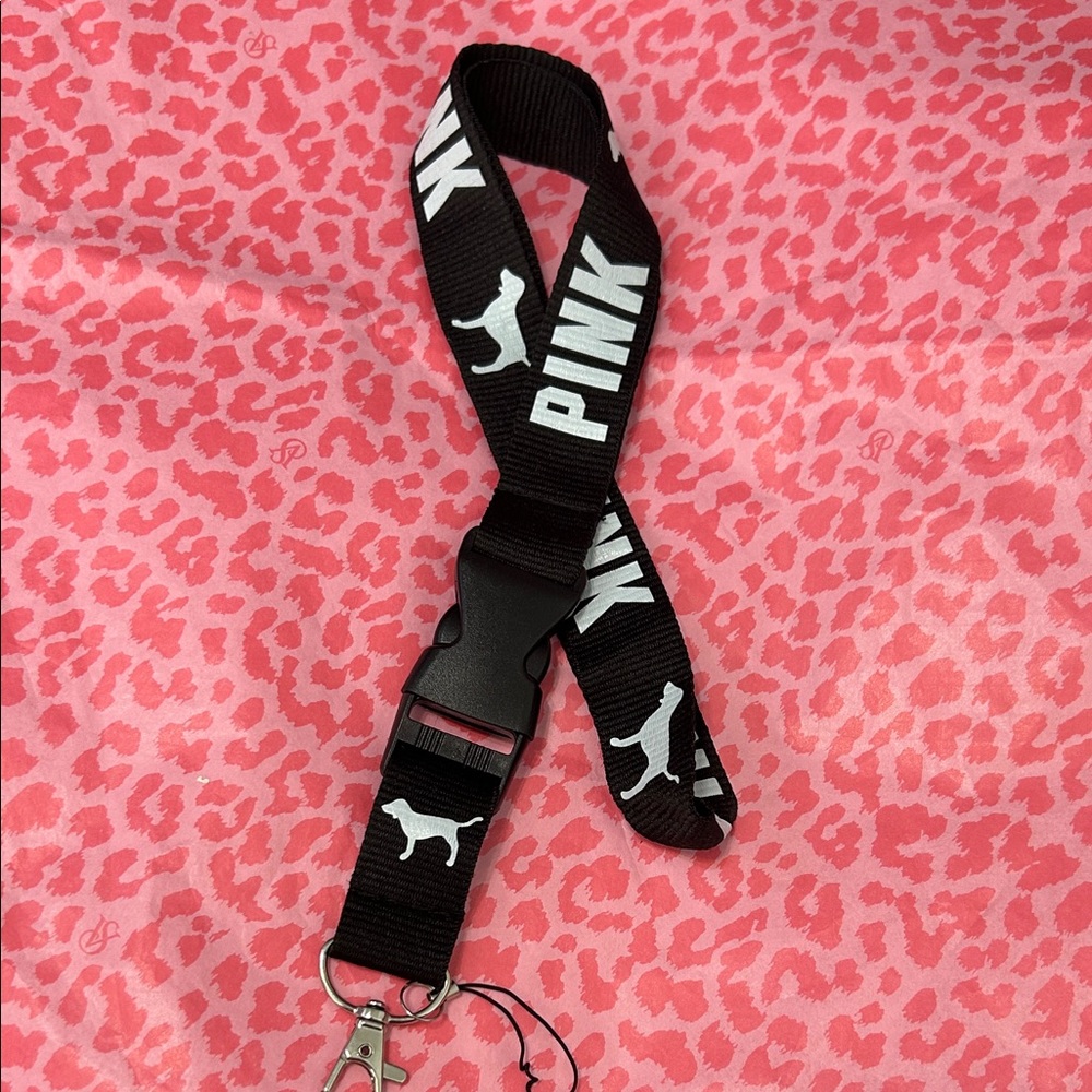 PINK Victoria's Secret Black Lanyard - Picture 1 of 1
